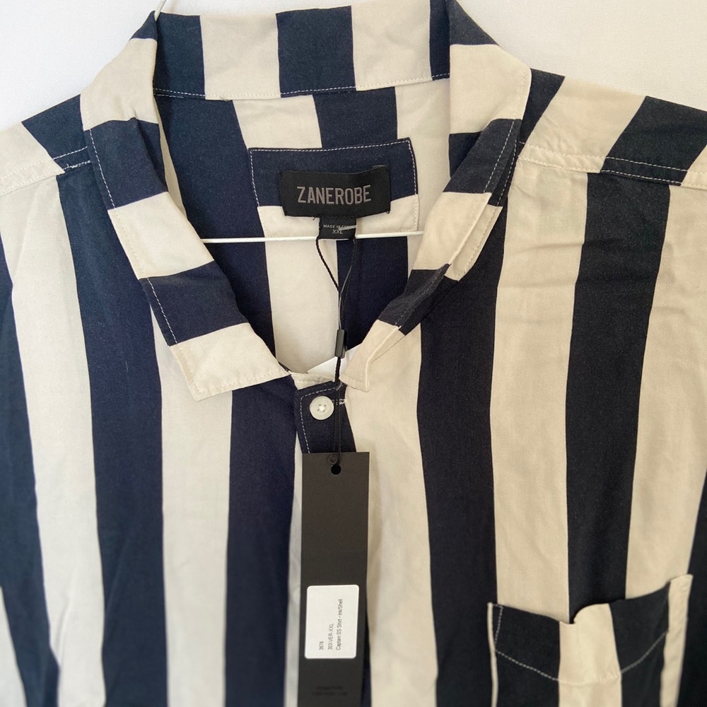 Zane Robe Button Down Linen Shirt XXL(2xl)